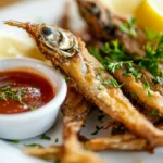 5 Reasons Smelt Fish Should Be Your Next Seafood Obsession 12 Pan-fried smelt fish with sauce and garnish