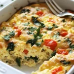 Fluffy & Healthy Egg White Breakfast Casserole Recipes You Need to Try 12 A well-presented egg white breakfast casserole in a baking dish